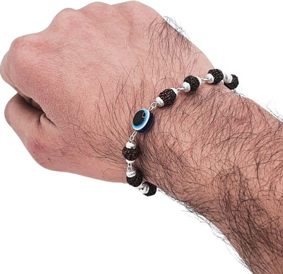 kripaurban Rudraksha, Evil Eye Silver Bracelet