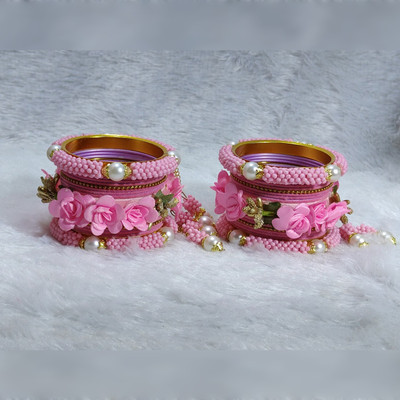 MAHAVEER TRADERS Alloy Gold-plated Bangle Set(Pack of 10)