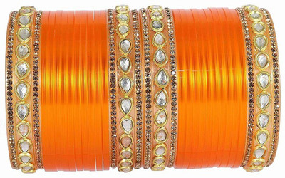 HOMOZE Plastic Beads, Zircon Bangle Set(Pack of 32)