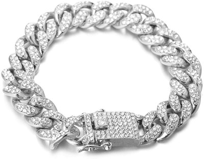 vien Stainless Steel Cubic Zirconia Sterling Silver Bracelet