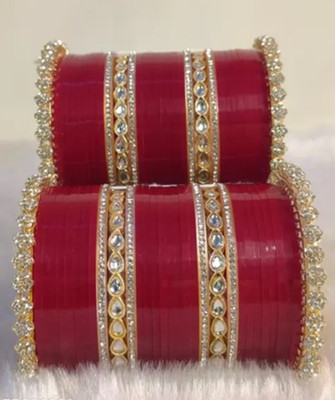 Piyush Plastic Cubic Zirconia Chudas(Pack of 2)