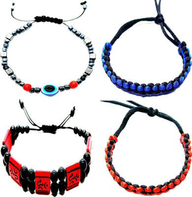 KINGSTYLEIMPEX Mother of Pearl Charm Bracelet(Pack of 4)