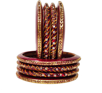 Lahthi Wala Lac Bangle Set(Pack of 8)