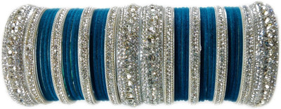 Ammoli Shell Cubic Zirconia Bangle Set(Pack of 10)