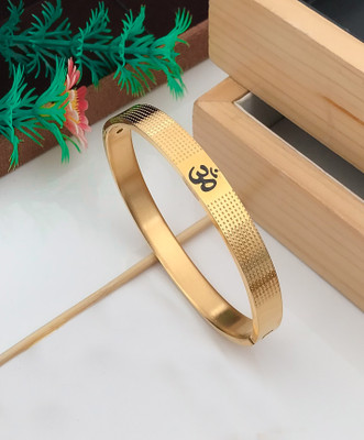 GKKAKADIYA Stainless Steel Gold-plated Kada