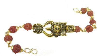 Malas Collection Rudraksha Gold-plated Bracelet Set