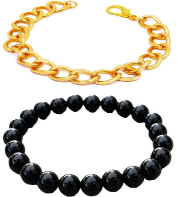 HouseOfCommon Brass, Stone, Crystal, Plastic, Alloy Bracelet(Pack of 2)