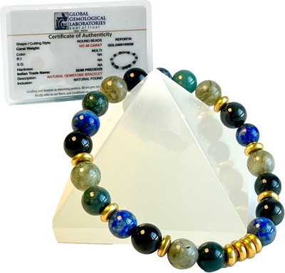 Shivkosha Lapiz Lazuli, Stone Crystal Bracelet