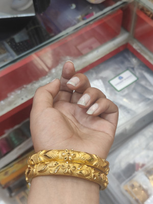 Gorkhastyle Brass Gold-plated Bangle(Pack of 2)