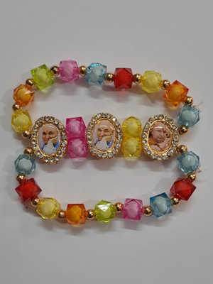 GURU JI CREATION Stone, Mother of Pearl, Crystal, Plastic Bracelet