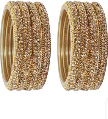 SGN FASHION Glass Bangle Set(Pack of 8)