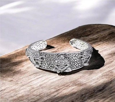 Ruhi Collection Brass Silver Kada