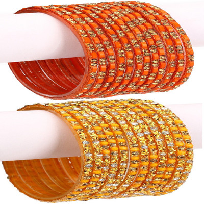 AFAST Glass Bangle Set(Pack of 10)