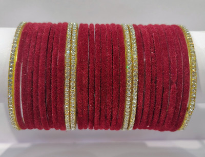 ABC Glass Zircon Bangle Set(Pack of 10)