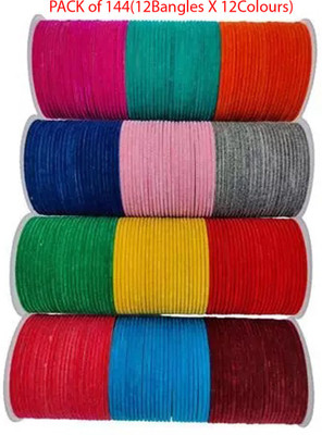 OURVIC Metal Bangle Set(Pack of 10)