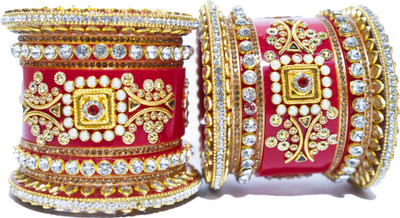 Thegiftsquare Plastic Zircon Bangle Set(Pack of 10)