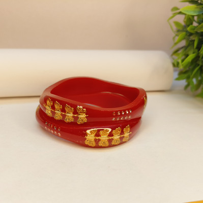 RITIRIWAAZ COLLECTION Plastic Gold-plated Shakha Pola(Pack of 2)