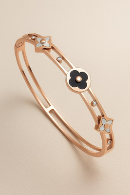 SVFANCY Stainless Steel Cubic Zirconia Gold-plated Bracelet