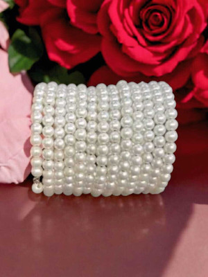 LOVEOXIDISED Stone Pearl Silver Bangle