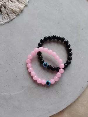 Agatesvibe Stone, Crystal Beads, Crystal Bracelet(Pack of 2)