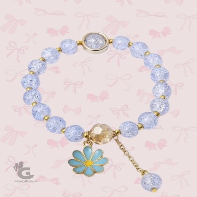 GoodsUrChoice Alloy Crystal Gold-plated Charm Bracelet