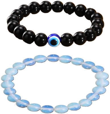IKONKARR Stone, Crystal, Evil Eye Bracelet(Pack of 2)