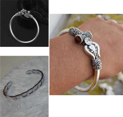 Vipunj Alloy Sterling Silver Bracelet Set(Pack of 3)