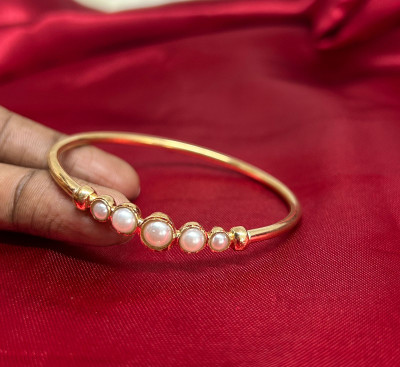 Impon Alloy Pearl Bangle