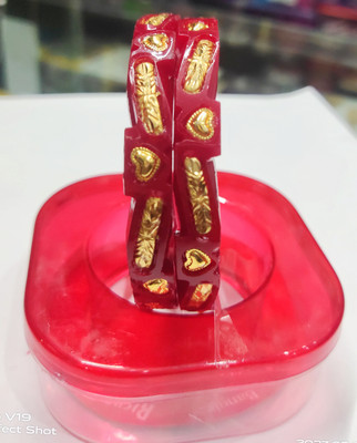 LOGIN THE WORLD AND CSC Plastic Gold-plated Shakha Pola(Pack of 2)