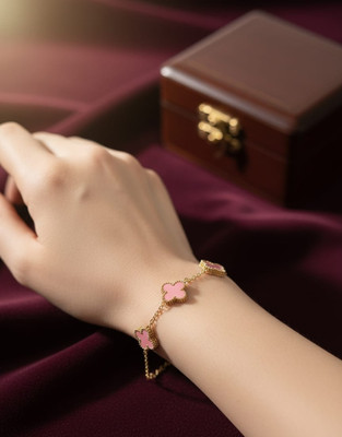 ArtisticAllure Stainless Steel Gold-plated Bracelet