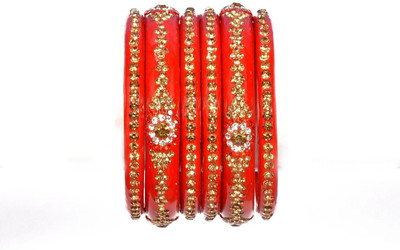 OJHA Glass Bangle Set(Pack of 6)