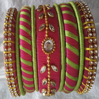 Nidhi Dori Bangle Set(Pack of 9)