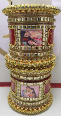 SP PHOTO CHURA Plastic Crystal Bangle Set(Pack of 2)