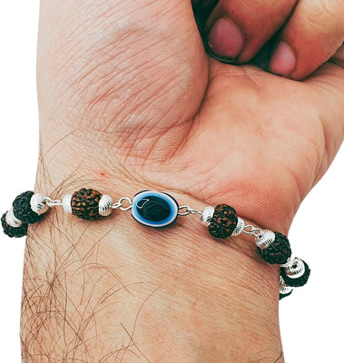 PLUYBaba Samagri Rudraksha, Evil Eye Silver Kada
