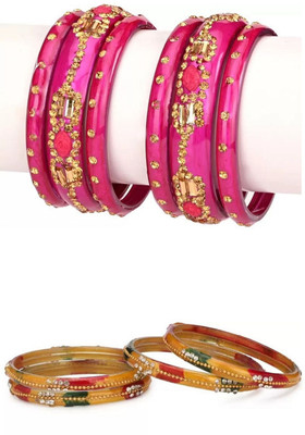 1st Time Glass Bangle Set(Pack of 8)