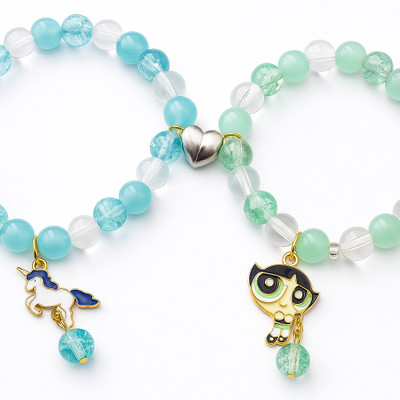 Sividya Glass Charm Bracelet(Pack of 4)