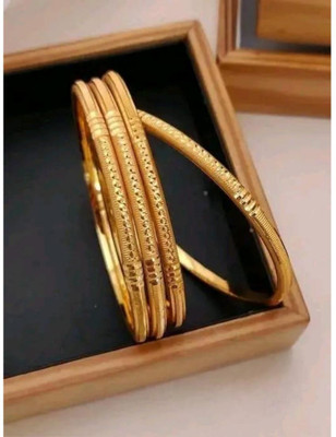 dharti enterprise Brass Gold-plated Bangle(Pack of 4)