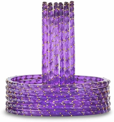 ARENTERPRISES Glass Bangle(Pack of 12)