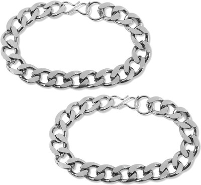 IKONKAR Metal, Stainless Steel Bracelet Set(Pack of 2)