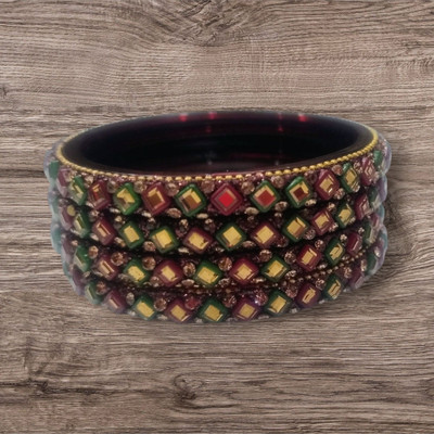 touch gold Alloy Cubic Zirconia Gold-plated Bangle