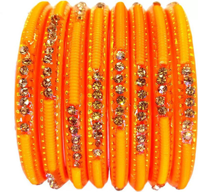 DONERIA Glass Bangle Set(Pack of 8)
