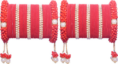 ishika Alloy Diamond Gold-plated Chudas(Pack of 2)