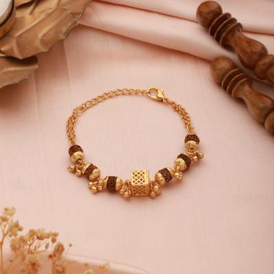 Japam Rudraksha Gold-plated Bracelet