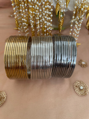 NAVMAV Metal Bangle Set(Pack of 36)