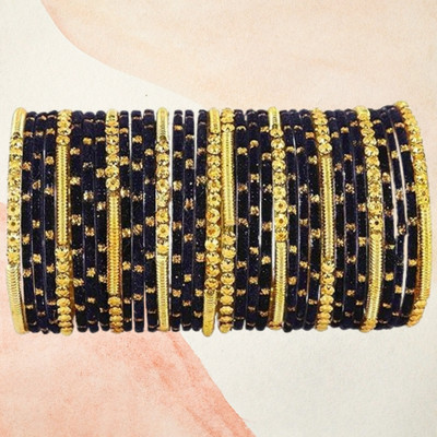 LYBASHINE Glass Cubic Zirconia Gold-plated Bangle Set