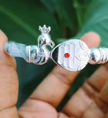 sashtika fashions Brass, Copper Silver Coated Kada