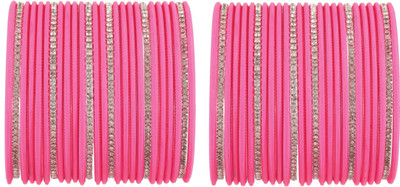 Zulka Get Your Traditions Metal Zircon Bangle Set(Pack of 52)
