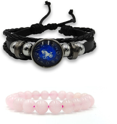 BHAGYA G Stone, Crystal Quartz Bracelet(Pack of 2)