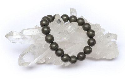 ASTROGEM CRYSTAL AGATE Pyrite Crystal Bracelet