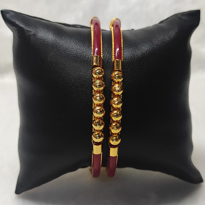RoyalGold Brass, Plastic Gold-plated Shakha Pola(Pack of 2)